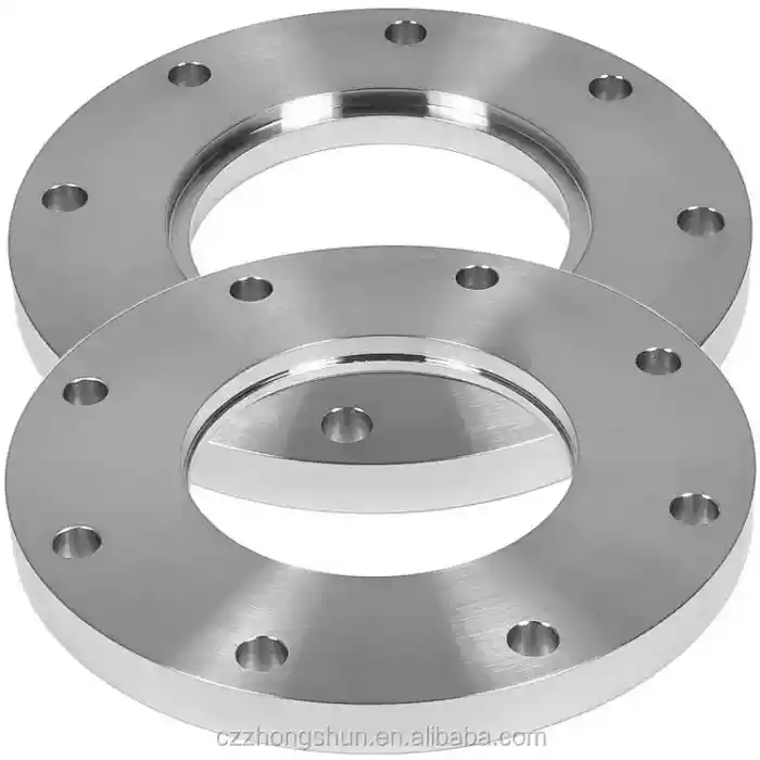 High Quality DN50 A105 Carbon Steel Plate Flange Welding Neck Slip On Perforated Plate Flange WN Flange Raised Face Pipe Fitting