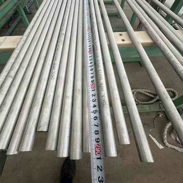 ASTM A213 TP316L ASME SA213 TP316L UNS S31603 Heat Exchanger Tube Durable Build for Pharmaceutical Heat Processing Equipment