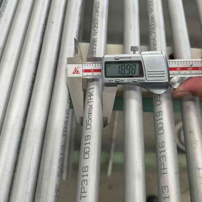 ASTM A213 TP316L ASME SA213 TP316L UNS S31603 Heat Exchanger Tube Durable Build for Pharmaceutical Heat Processing Equipment - Image 3